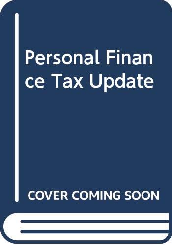 Imagen de archivo de Personal Finance Tax Update, Loose-leaf Version a la venta por HPB-Red