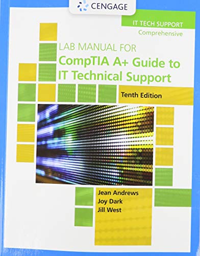 Imagen de archivo de Lab Manual for CompTIA A+ Guide to IT Technical Support a la venta por BooksRun