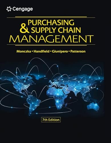 Beispielbild fr Purchasing and Supply Chain Management zum Verkauf von BooksRun