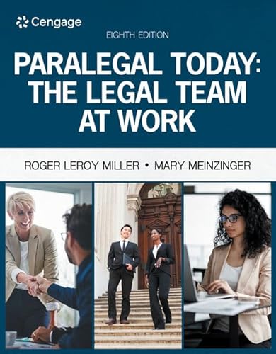 Stock image for Paralegal Today: The Legal Team at Work (MindTap Course List) for sale by HPB-Red