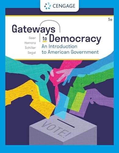 Imagen de archivo de Gateways to Democracy: An Introduction to American Government (MindTap Course List) a la venta por Big River Books