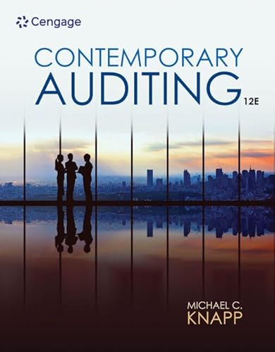 Beispielbild fr Contemporary Auditing: Real Issues and Cases zum Verkauf von Revaluation Books