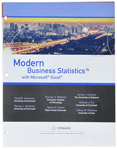 Stock image for Bundle: Modern Business Statistics with Microsoft Excel, Loose-leaf Version, 7th + MindTap, 1 term Printed Access Card for sale by SecondSale