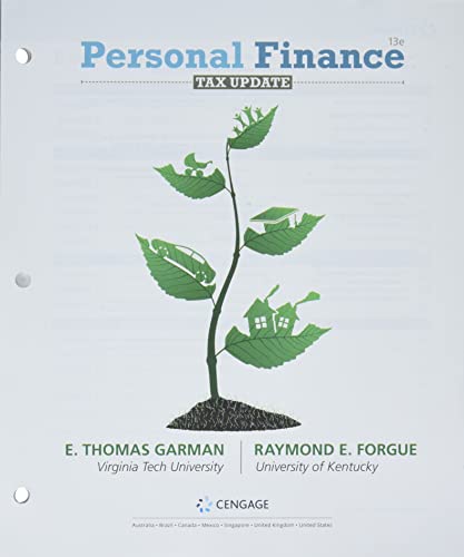 Imagen de archivo de Bundle: Personal Finance Tax Update, Loose-leaf Version, 13th + MindTap, 1 term Printed Access Card a la venta por Grumpys Fine Books