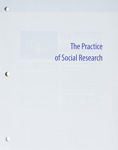 Beispielbild fr Bundle: The Practice of Social Research, Loose-leaf Version, 15th + MindTap, 1 term Printed Access Card zum Verkauf von Better World Books