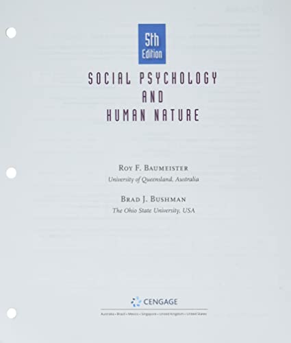 Imagen de archivo de Bundle: Social Psychology and Human Nature, Loose-leaf Version, 5th + MindTap, 1 term Printed Access Card a la venta por Textbooks_Source