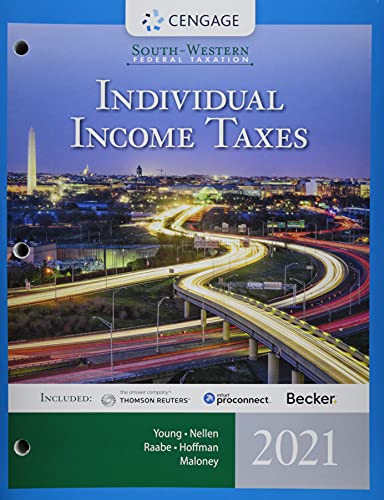 Stock image for Bundle: South-Western Federal Taxation 2021: Individual Income Taxes, Loose-leaf Version, 44th + CengageNOWv2, 1 term Printed Access Card for sale by Textbooks_Source