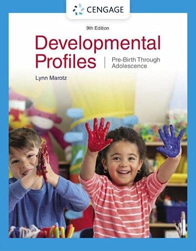 Imagen de archivo de Developmental Profiles: Pre-Birth Through Adolescence a la venta por BooksRun
