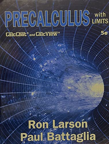 Imagen de archivo de Precalculus with Limits, 5th Student Edition a la venta por BooksRun