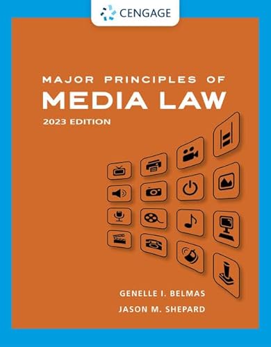 Stock image for Major Principles of Media Law, 2023 for sale by BooksRun