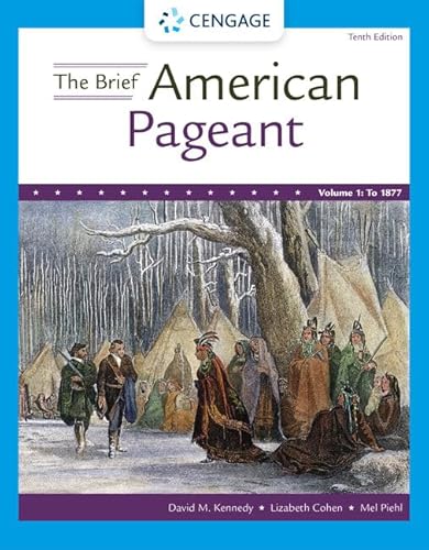 Beispielbild fr The Brief American Pageant : A History of the Republic, Volume I: To 1877: A History of the Republic: to 1877 zum Verkauf von Chiron Media