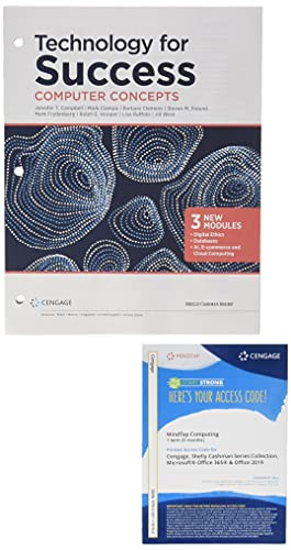 Stock image for Bundle: Technology for Success: Computer Concepts, Loose-leaf Version, 2020 + MindTap for Cable/Freund/Monk/Sebok/Starks/Vermaat's The Shelly Cashman . 365 & Office 2019, 1 term Printed Access Card for sale by Textbooks_Source