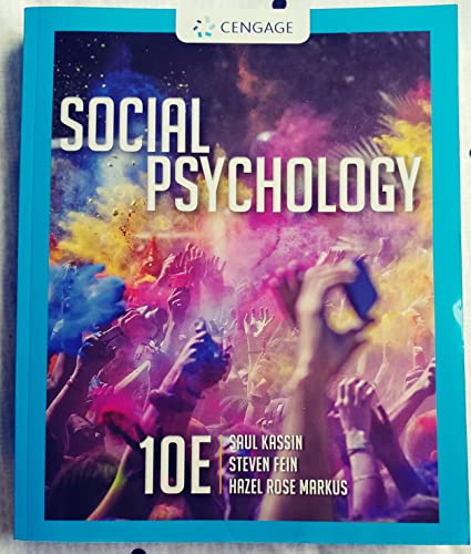 Imagen de archivo de Social Psychology a la venta por Books Puddle