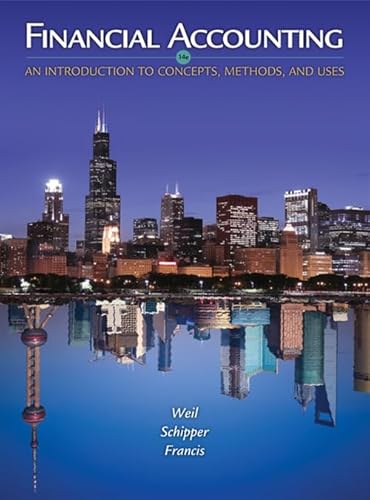 Stock image for Financial Accounting: An Introduction to Concepts, Methods and Uses for sale by BooksRun