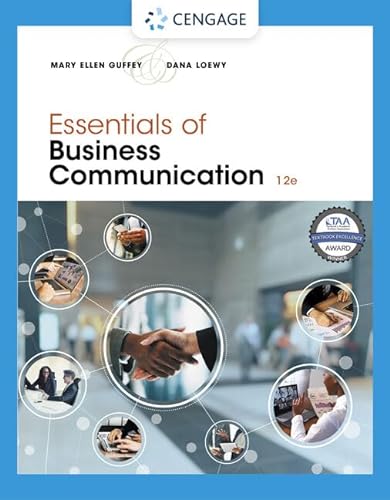 Beispielbild fr Essentials of Business Communication zum Verkauf von BooksRun