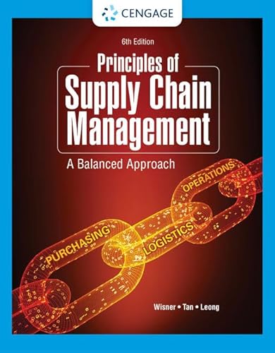 Imagen de archivo de Principles of Supply Chain Management: A Balanced Approach a la venta por Book Deals