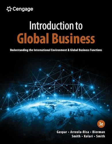 Imagen de archivo de Introduction to Global Business : Understanding the International Environment and Global Business a la venta por Better World Books