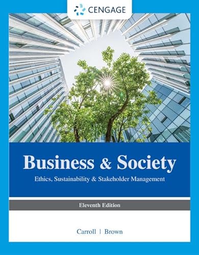 Imagen de archivo de Business & Society: Ethics, Sustainability & Stakeholder Management a la venta por SecondSale