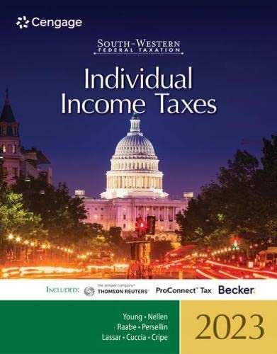Beispielbild fr South-Western Federal Taxation 2023: Individual Income Taxes (Intuit ProConnect Tax Online & RIA Checkpoint 1 term Printed Access Card) zum Verkauf von BooksRun