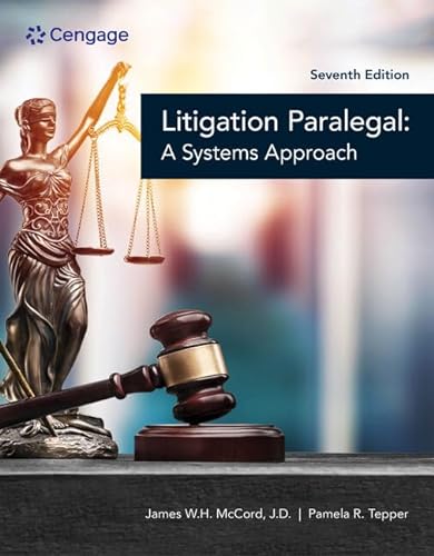 Imagen de archivo de The Litigation Paralegal: A Systems Approach a la venta por BooksRun