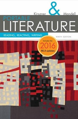 Beispielbild fr PORTABLE Literature: Reading, Reacting, Writing (W/ MLA9E Update Card) zum Verkauf von Blackwell's