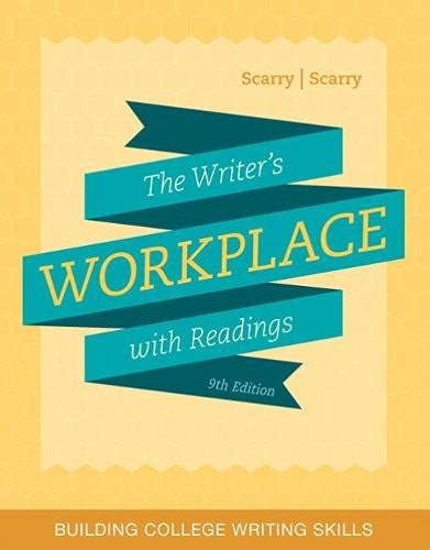 Imagen de archivo de Writer?s Workplace With Readings : Building College Writing Skills With Mla 2021 Update Card a la venta por GreatBookPrices