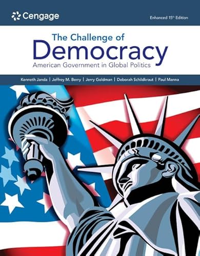 Beispielbild fr The Challenge of Democracy:: American Government in Global Politics, Enhanced zum Verkauf von BooksRun