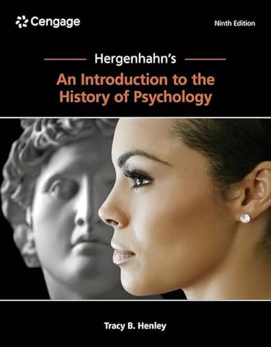 Imagen de archivo de Hergenhahn's an Introduction to the History of Psychology a la venta por Blackwell's