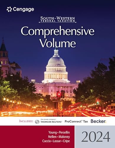 Beispielbild fr South-Western Federal Taxation 2024: Comprehensive Volume zum Verkauf von BooksRun