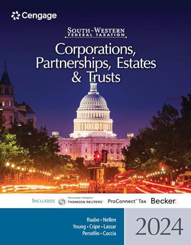 Imagen de archivo de South-Western Federal Taxation 2024: Corporations, Partnerships, Estates and Trusts a la venta por HPB-Red
