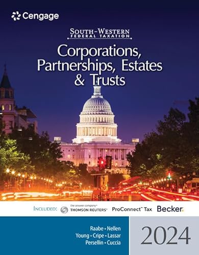 Stock image for South-Western Federal Taxation 2024: Corporations, Partnerships, Estates and Trusts for sale by HPB-Red