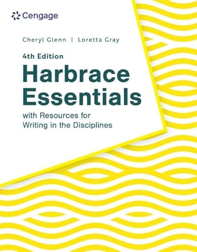 Imagen de archivo de Harbrace Essentials W/ Resources For Writing In The Disciplines a la venta por Revaluation Books