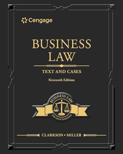 Beispielbild fr Business Law: Text and Cases, 16th edition zum Verkauf von BooksRun