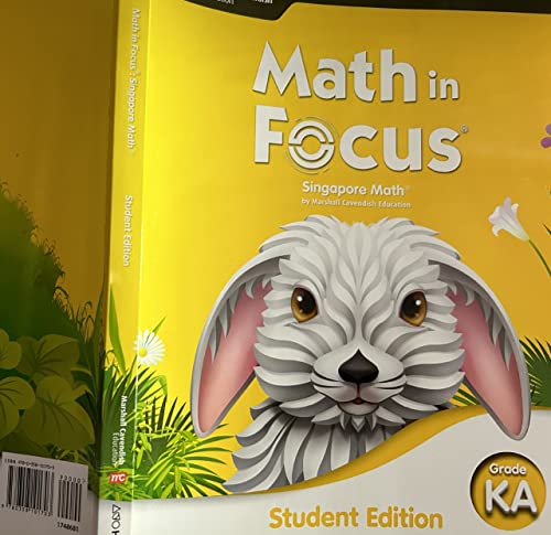 Stock image for Math in Focus Student Edition Volume a Grade K (Math in Focus K-5 2020 English) for sale by SecondSale