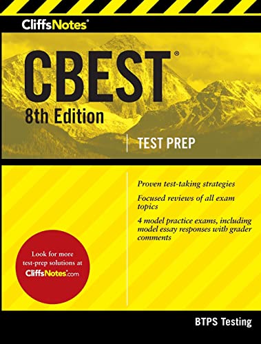 Stock image for CliffsNotes CBEST, 8th Edition (Cliffsnotes Test Prep) for sale by BooksRun