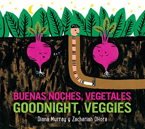 Beispielbild fr Goodnight, Veggies/Buenas noches, vegetales Board Book: Bilingual English-Spanish zum Verkauf von Books for Life