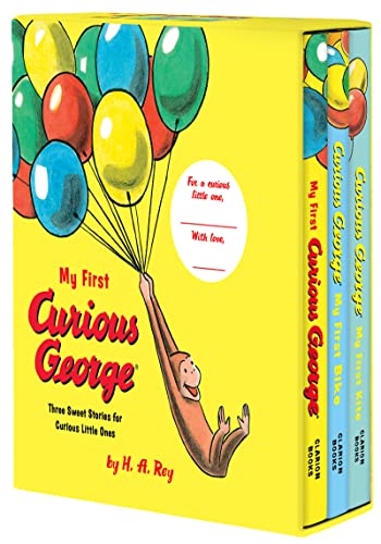 Stock image for My First Curious George 3-Book Box Set : My First Curious George, Curious George: My First Bike,Curious George: My First Kite for sale by Better World Books