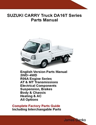 9780359085217: Suzuki Carry Truck DA16T Series Parts Manual