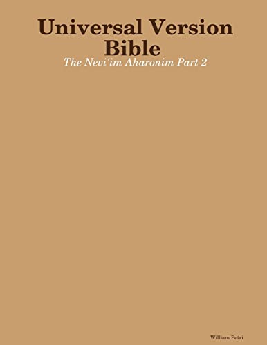 Stock image for Universal Version Bible The Nevi'im Aharonim Part 2 for sale by California Books