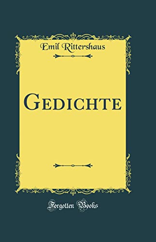 9780364207475: Gedichte (Classic Reprint)