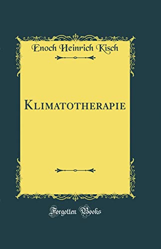 Stock image for Klimatotherapie (Classic Reprint) for sale by PBShop.store US