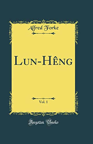 Stock image for LunHng, Vol 1 Classic Reprint for sale by PBShop.store US