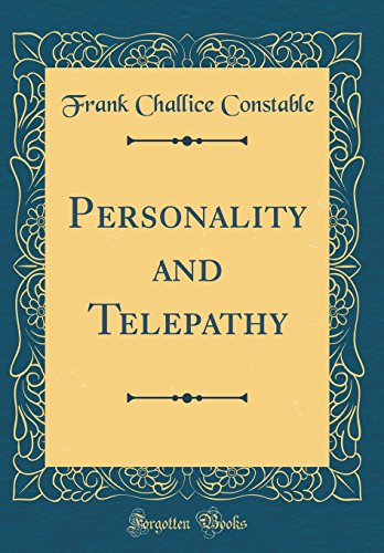 Stock image for Personality and Telepathy (Classic Reprint) for sale by PBShop.store US