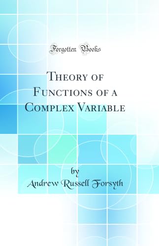 Stock image for Theory of Functions of a Complex Variable Classic Reprint for sale by PBShop.store US