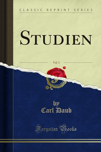 Stock image for Studien, Vol. 3 (Classic Reprint) for sale by Forgotten Books