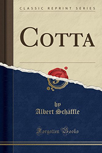 Beispielbild fr Cotta (Classic Reprint) zum Verkauf von PBShop.store US