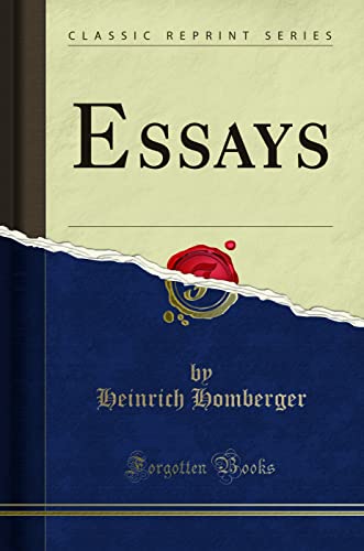 Beispielbild fr Essays (Classic Reprint) zum Verkauf von Forgotten Books