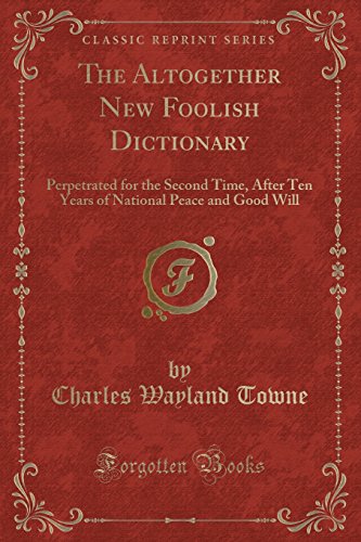 Stock image for The Altogether New Foolish Dictionary for sale by PBShop.store US