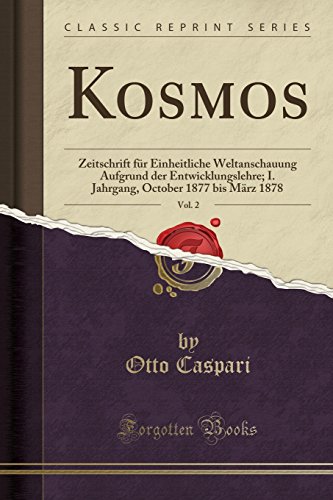 Imagen de archivo de Kosmos, Vol. 2 (Classic Reprint) a la venta por Forgotten Books