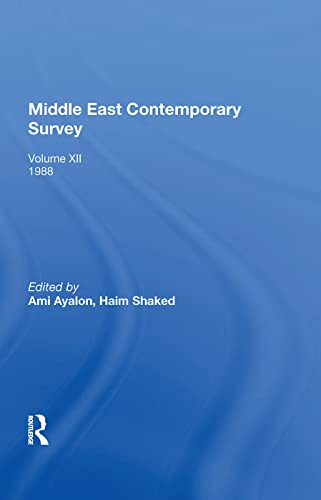 Beispielbild fr Middle East Contemporary Survey, Volume Xii, 1988 zum Verkauf von Blackwell's